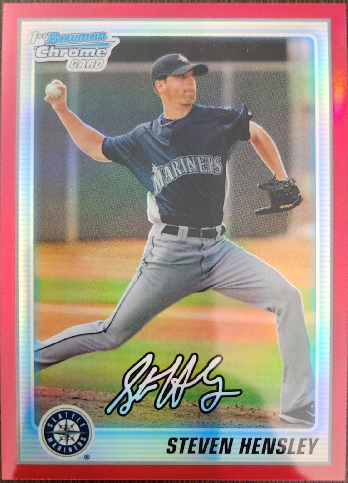 Steven Hensley [Red Refractor Autograph] #BCP114