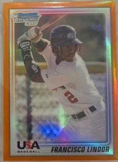 Francisco Lindor [Orange Refractor] #USA5