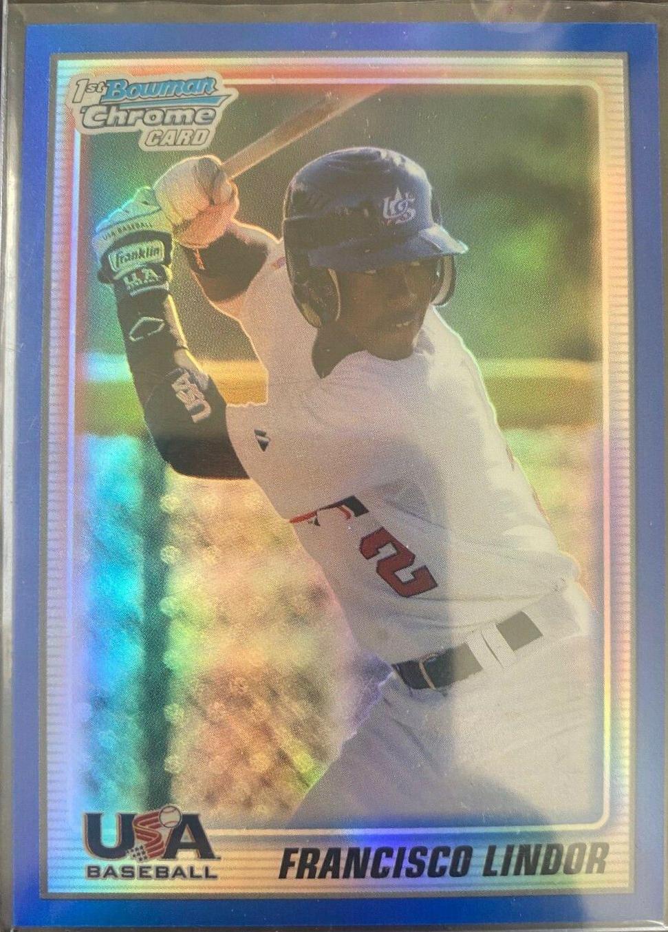 Francisco Lindor [Blue Refractor] #USA5