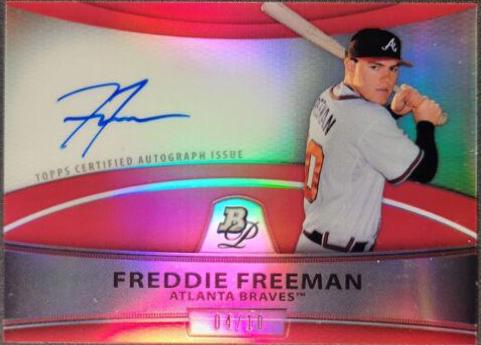 Freddie Freeman [Red Refractor] #BPAFF