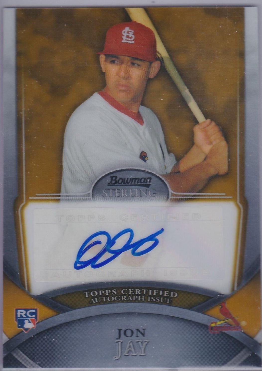 Jon Jay [Gold Refractor Autograph] #46