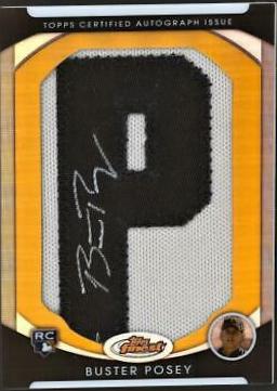 Buster Posey [Autograph Letter Patch Gold Refractor] #162