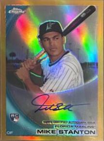 Mike Stanton [Gold Refractor Autograph] #190