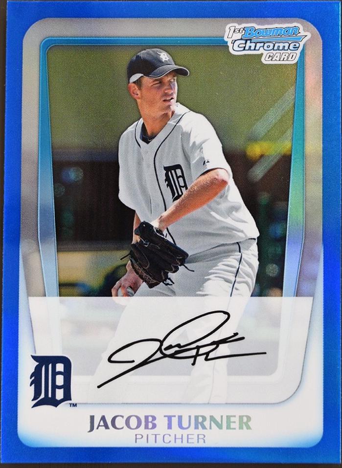Jacob Turner [Blue Refractor Autograph] #BCP185