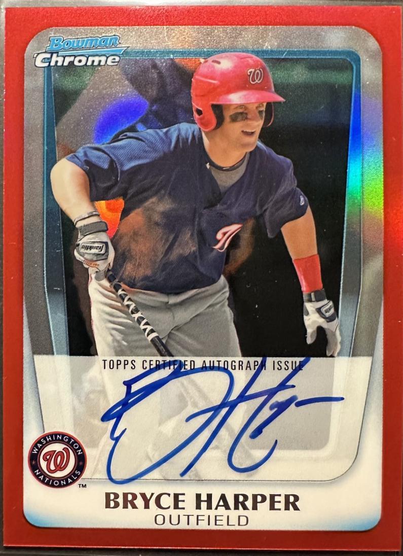 Bryce Harper [Red Refractor Autograph] #BCP111