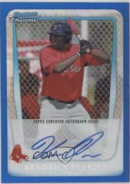 Kendrick Perkins [Blue Refractor Autograph] #BCP189