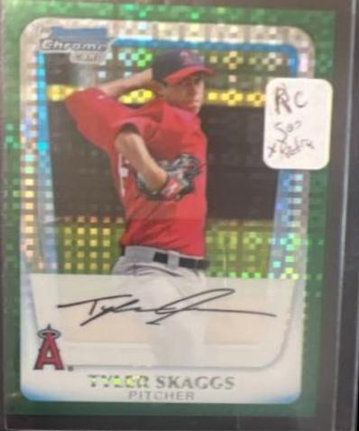 Tyler Skaggs [Green Xfractor] #BCP194