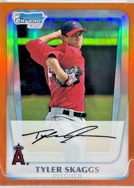 Tyler Skaggs [Orange Refractor] #BCP194
