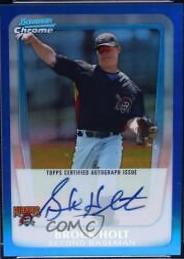 Brock Holt [Blue Refractor Autograph] #BCP212