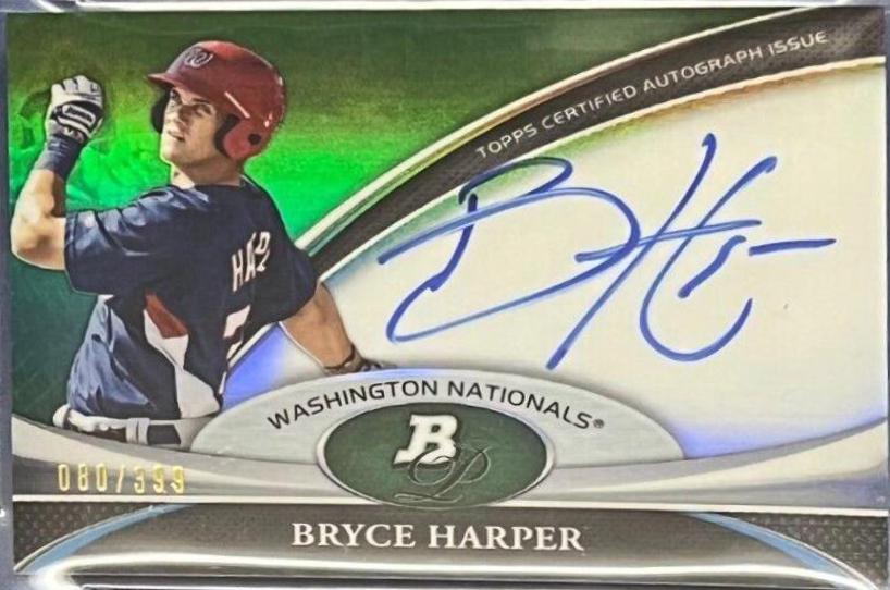 Bryce Harper [Green Refractor] #BPABH