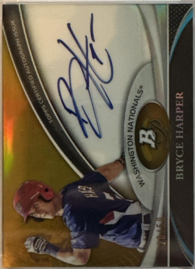 Bryce Harper [Gold Refractor] #BPABH