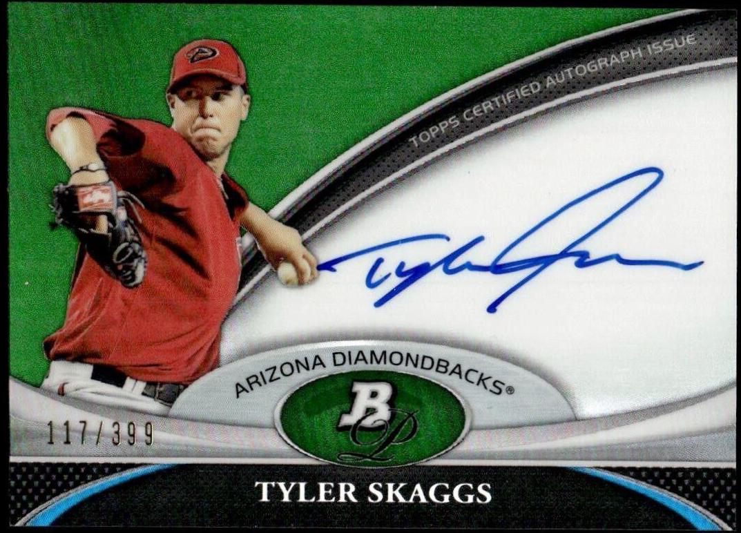 Tyler Skaggs [Green Refractor] #BPATS