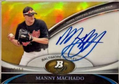 Manny Machado [Gold Refractor] #BPAMM