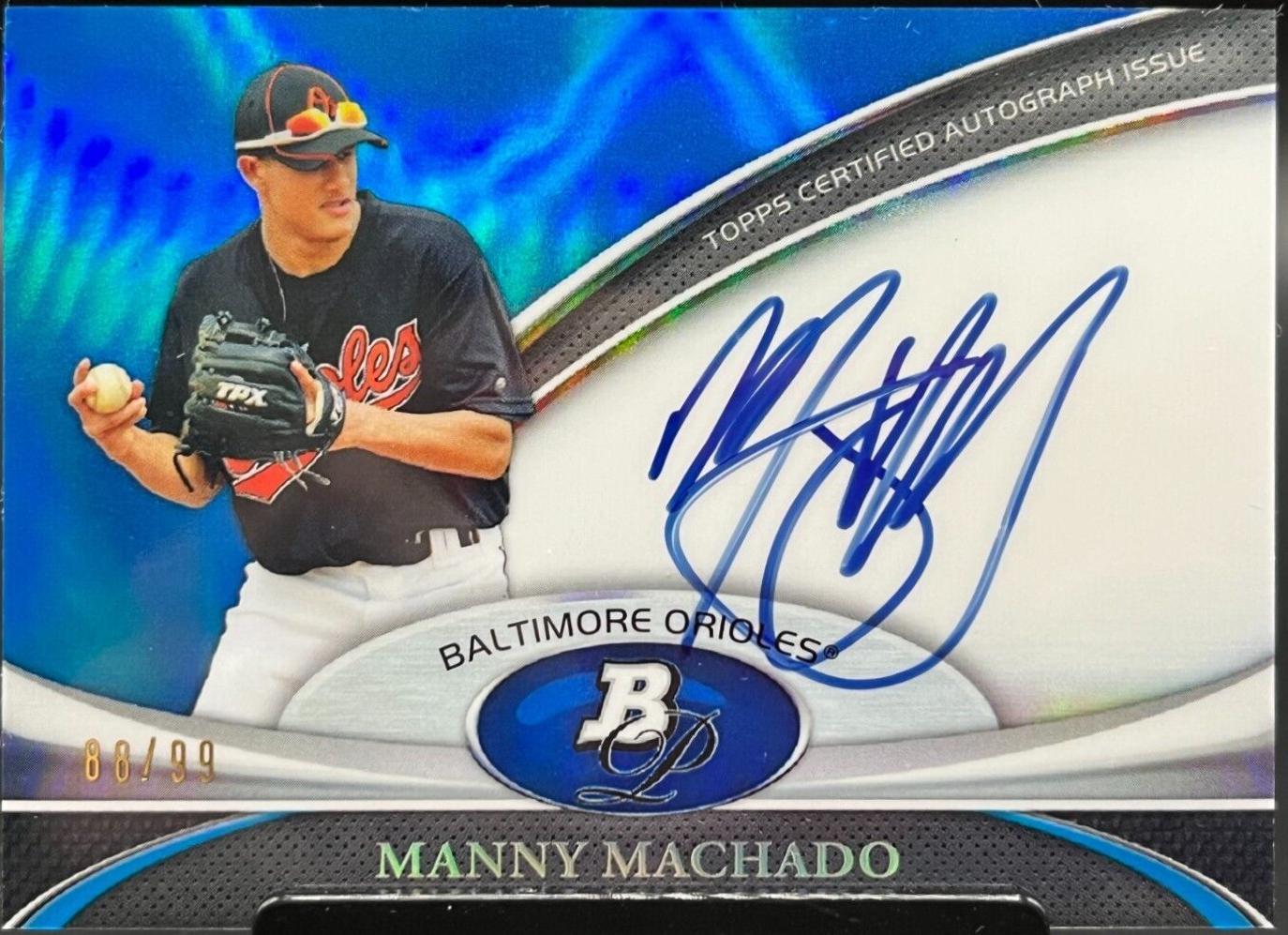 Manny Machado [Blue Refractor] #BPAMM