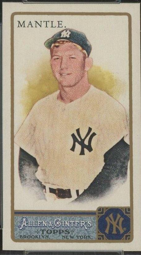 Mickey Mantle [Mini Allen & Ginter Back] #7