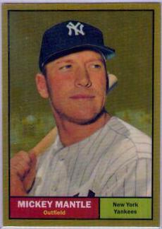 Mickey Mantle [Gold Refractor] #7