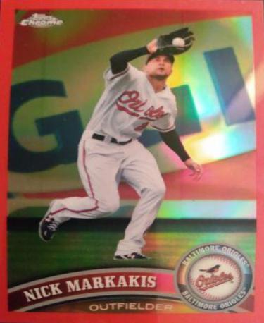 Nick Markakis [Orange Refractor] #22
