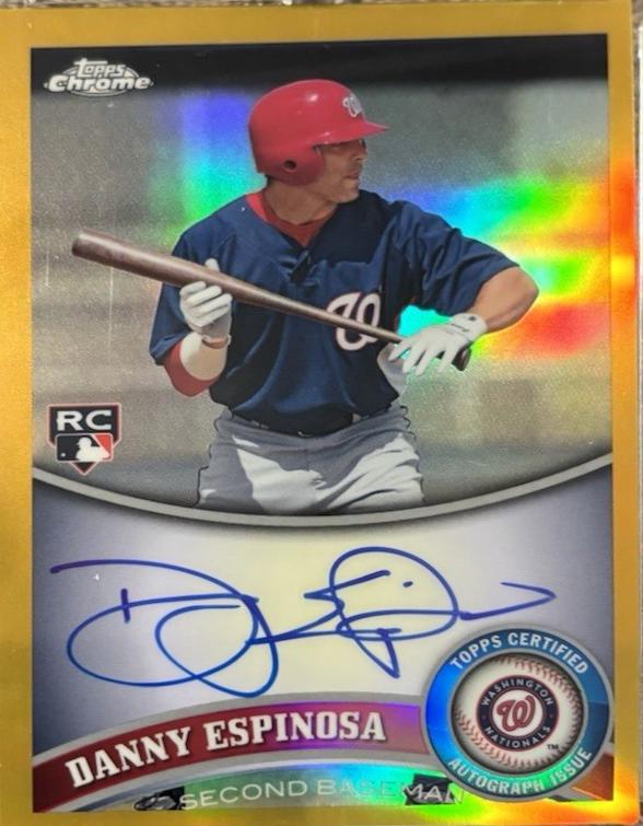 Danny Espinosa [Gold Refractor Autograph] #33