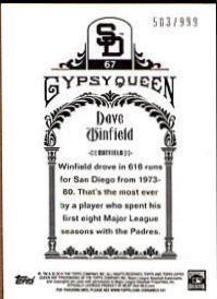 Dave Winfield [Framed Green] #67