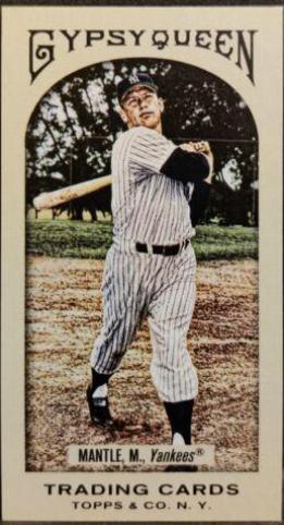 Mickey Mantle [Mini Red Gypsy Queen Back] #89