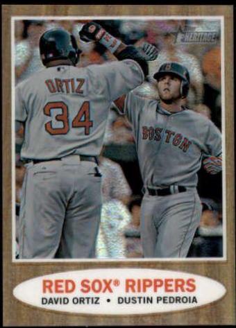 David Ortiz, Dustin Pedroia [Green Refractor] #C71