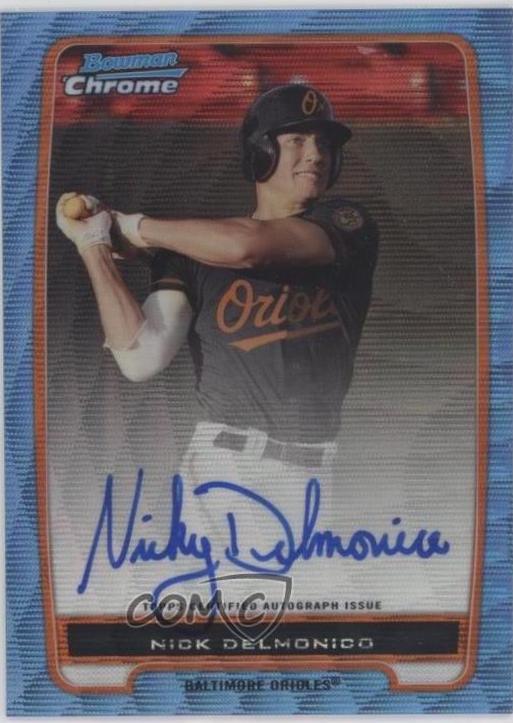 Nick Delmonico [Blue Wave Refractor Autograph] #BCP92