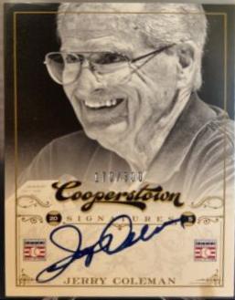 Jerry Coleman #FFA-COL