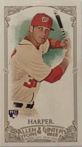 Bryce Harper [Mini Allen & Ginter Back] #12