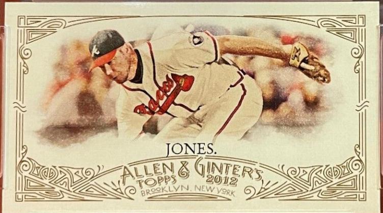Chipper Jones [Mini Allen & Ginter Red Back] #33