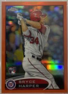 Bryce Harper [Hitting Orange Refractor] #196