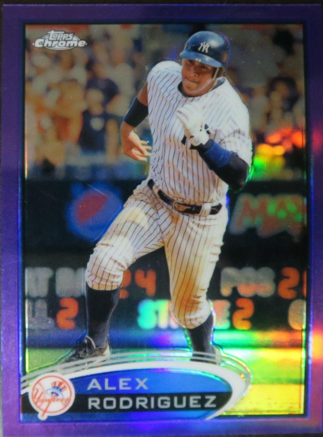 Alex Rodriguez [Running Purple Refractor] #49