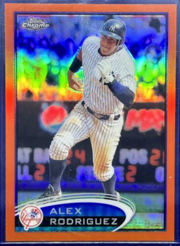 Alex Rodriguez [Running Orange Refractor] #49