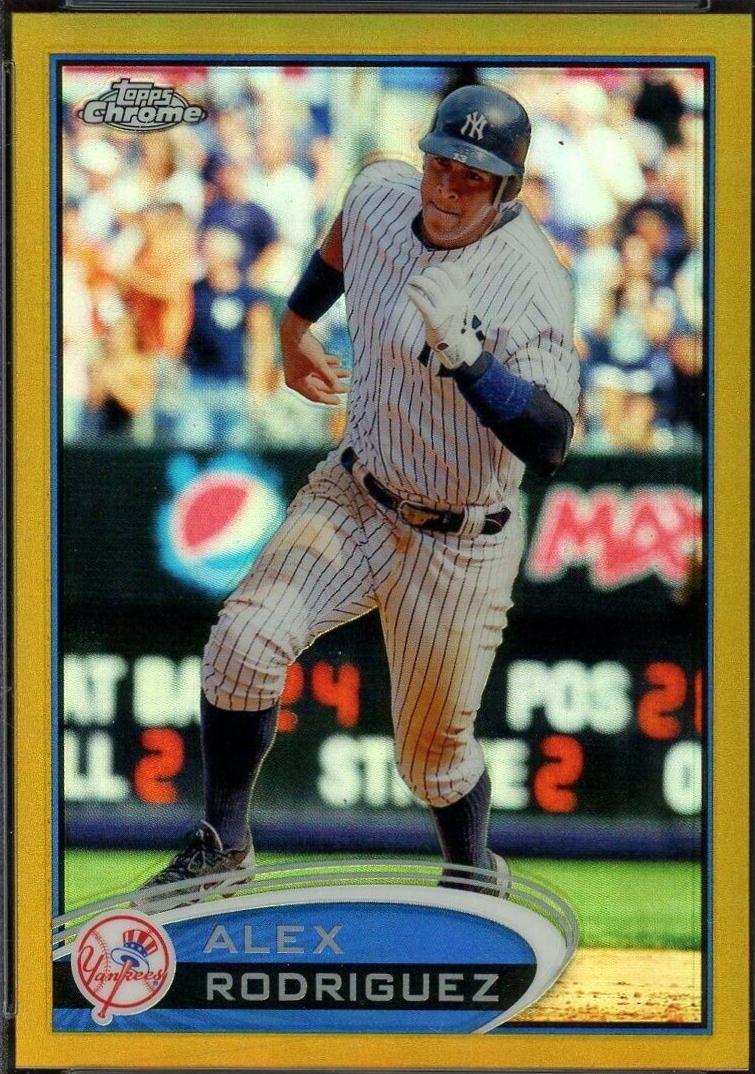 Alex Rodriguez [Running Gold Refractor] #49