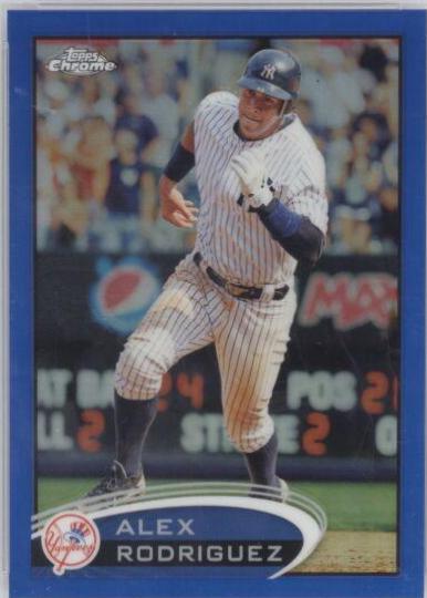 Alex Rodriguez [Running Blue Refractor] #49
