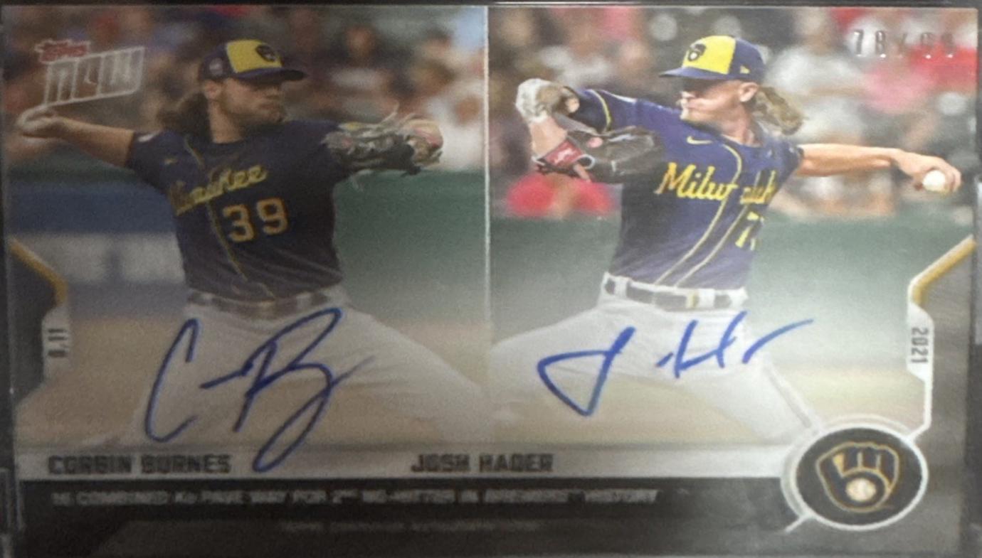 Corbin Burnes / Josh Hader [Autograph] #792A