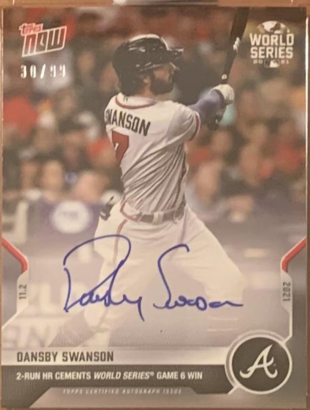 Dansby Swanson [Autograph] #1038A