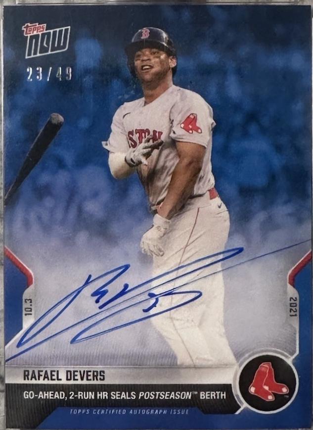 Rafael Devers [Autograph] #897B