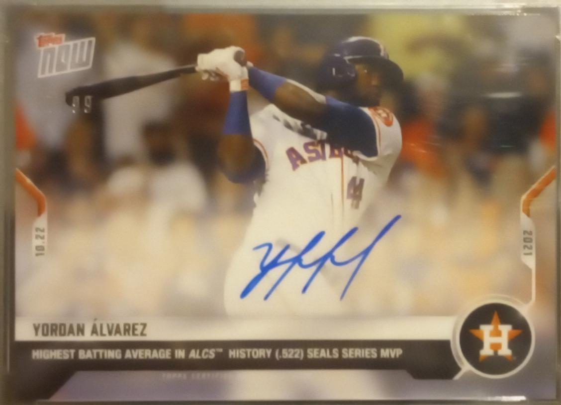 Yordan Alvarez [Autograph] #1004A