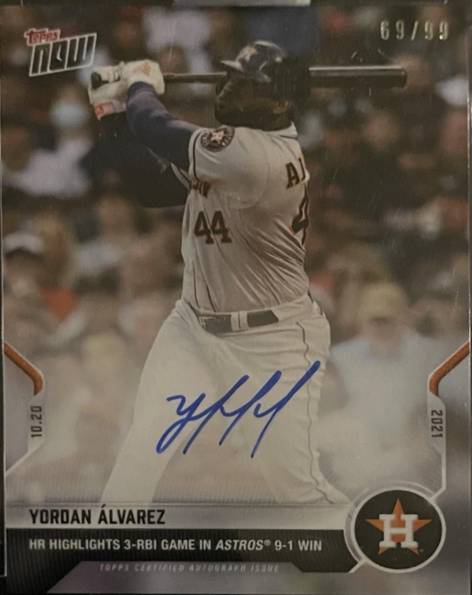 Yordan Alvarez [Autograph] #994A