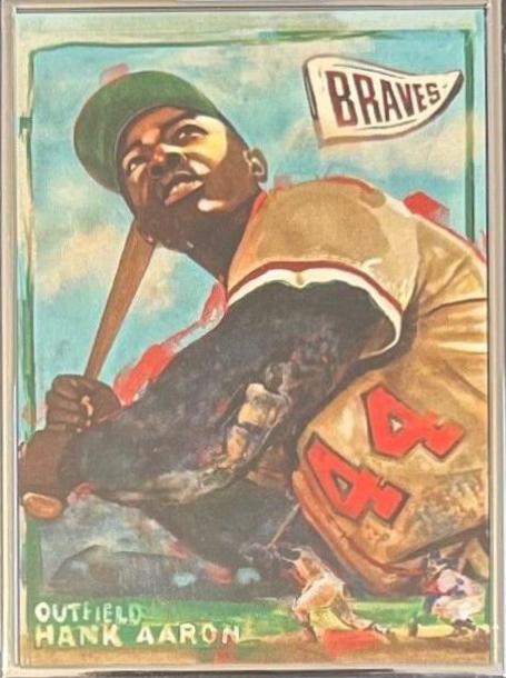 Hank Aaron [Artist Proof Silver Frame] #715