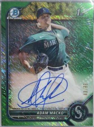 Adam Macko [Green Shimmer Refractor] #CPA-AM