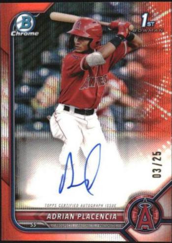 Adrian Placencia [Orange Wave Refractor] #CPA-APA
