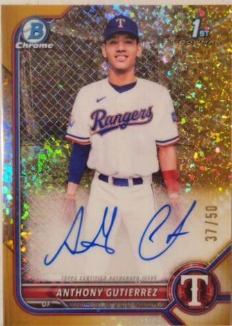 Anthony Gutierrez [Gold Mini Diamond Refractor] #CPA-AG