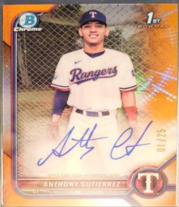 Anthony Gutierrez [Orange Refractor] #CPA-AG