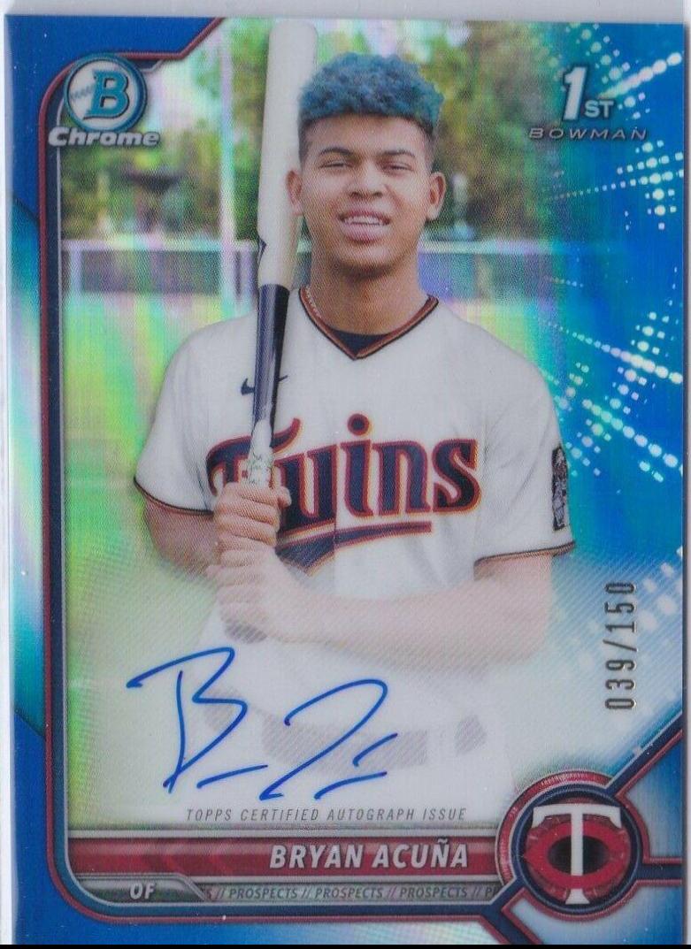 Bryan Acuna [Blue Refractor] #CPA-BA