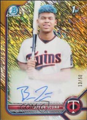 Bryan Acuna [Gold Shimmer Refractor] #CPA-BA