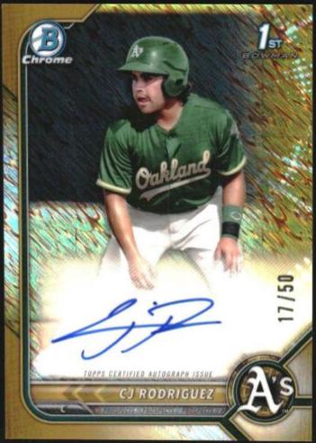 CJ Rodriguez [Gold Shimmer Refractor] #CPA-CJR