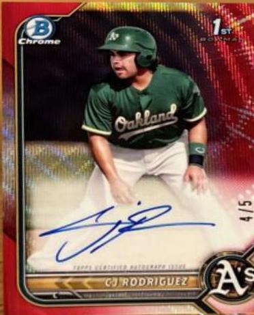 CJ Rodriguez [Red Refractor] #CPA-CJR