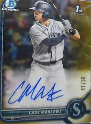 Cade Marlowe [Gold Refractor] #CPA-CM