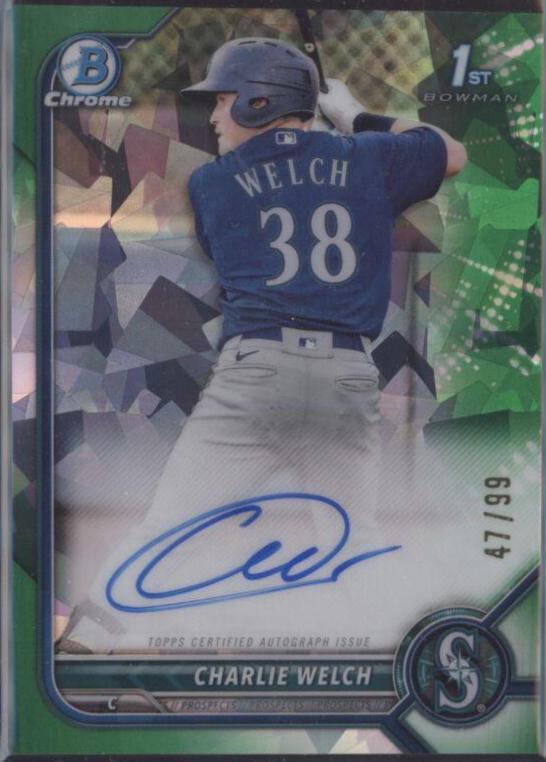 Charlie Welch [Green Atomic Refractor] #CPA-CW